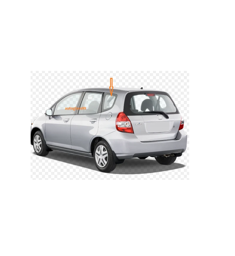 Fits 2006-2008 Honda Fit Driver Side Left Rear Quarter Window Glass - Image 2 of 4