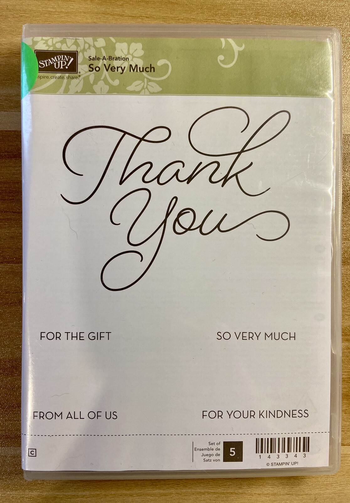 Stampin'Up! SO VERY MUCH Rubber stamp set