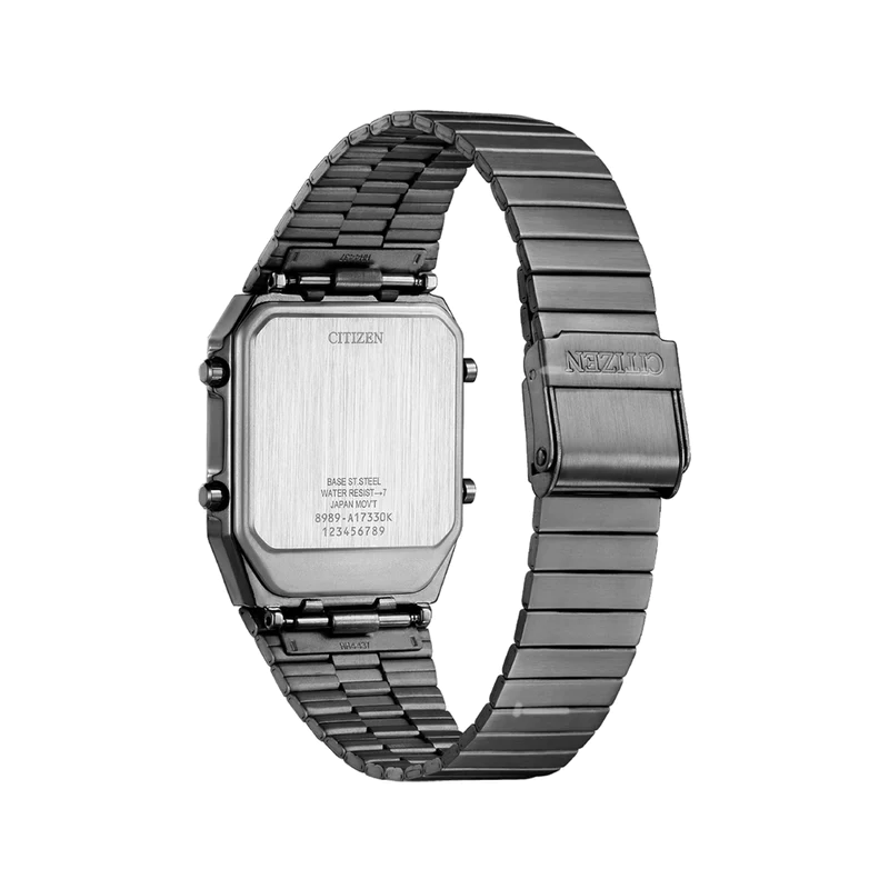 Citizen Ø 40.6 .5 s steel JG2147-85X Digi green Luminous