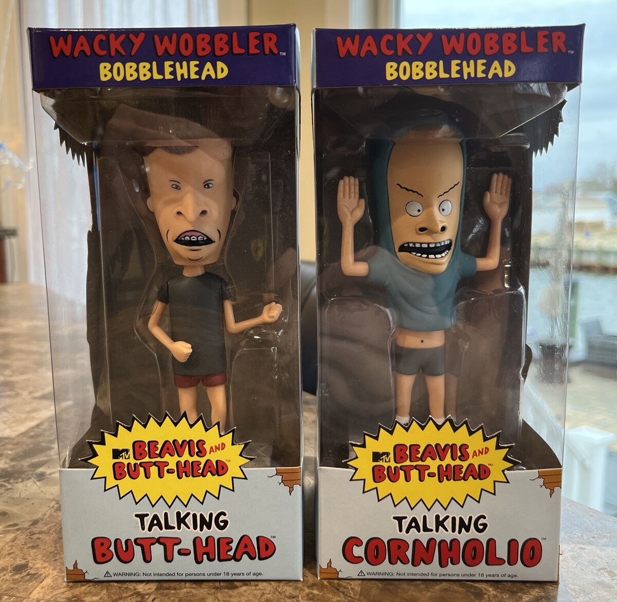 2011 Funko Wacky Wobbler Bobblehead Talking BEAVIS and BUTT 2011 Funko Wacky Wobbler Bobblehead Talking BEAVIS and BUTT