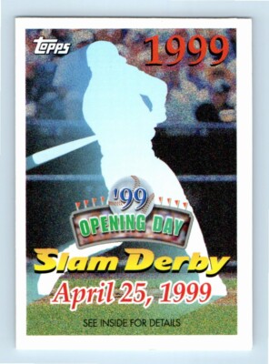 1999 Topps Opening Day Slam Derby Sweepstakes Entries April 25 1999