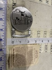 VINTAGE OLD FORGE METALS PEWTER BELT BUCKLE Made In USA