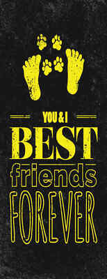 Holzschild 27x10 Freunde You I best friends forever Wand Deko Bar Kneipe Cafe Sa
