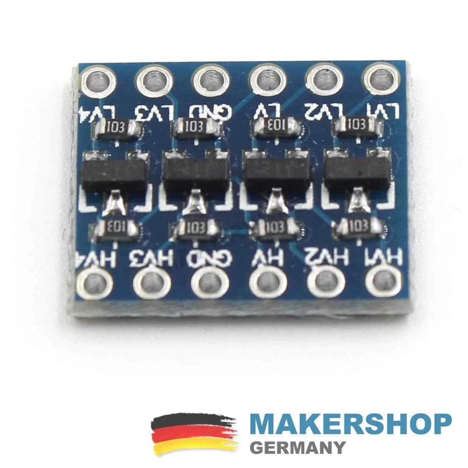 5 Stück - 4 Kanal Pegelwandler Level Shifter Konverter I2C 5V-3.3V Arduino Ra... - Bild 2 von 3