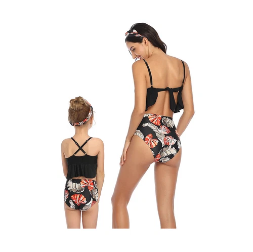 2024 Mom Daughter Swimsuit Family Matching Men Boy Summer Beach Bathing Swimwear - Picture 9 of 19
