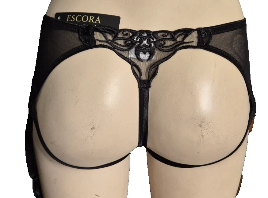 Escora String mit Strapse Pofrei E189 Jaqueline M Gr.38 UK 12 Elegant Faux Leder - Bild 2 von 4