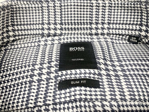 NWT HUGO BOSS SLIM FIT “T-CHRISTO” PLAID SHIRT TESTA ITALIAN FABRIC — *SALE* - Picture 6 of 9