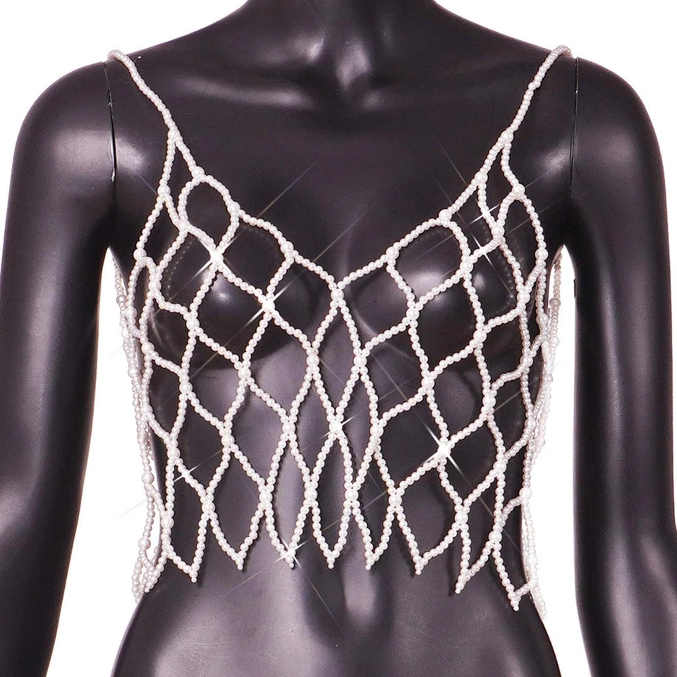 Lady Body Jewelry Accessories Bra Chain Top Body Chain for Festival Rave - Image 4 of 4