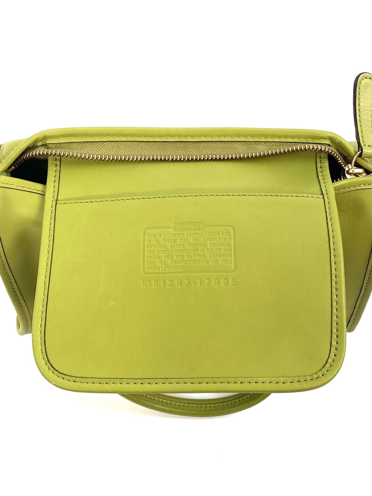 Vintage Coach Bag 17995 RARE Lime Green Madison Bag S… Gem