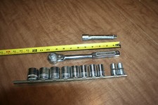 Vtg Indestro Select 12 Piece 12 Drive Socket Set 12 Point 716-1 See Pix Vtg Indestro Select 12 Piece 12 Drive Socket Set 12 Point 716-1 See Pix