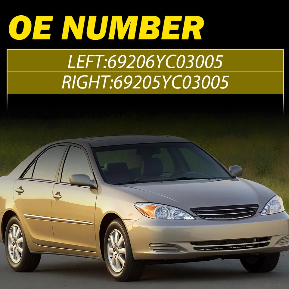 Kit de manija de puerta interior base Toyota Camry 2005-06 conductor pasajero delantero trasero Foto 3 de 4