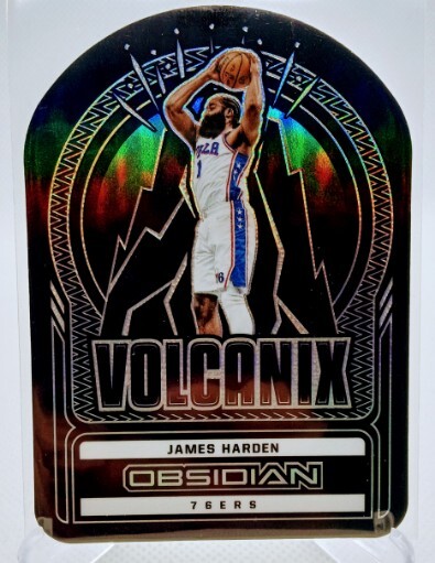 James Harden 2021-22 Panini Obsidian Volcanix SP Case Hit Die Cut 76ers