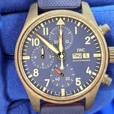 IWC Pilot's Watch Blue Chronograph 41mm IW388109 Complete Set 2