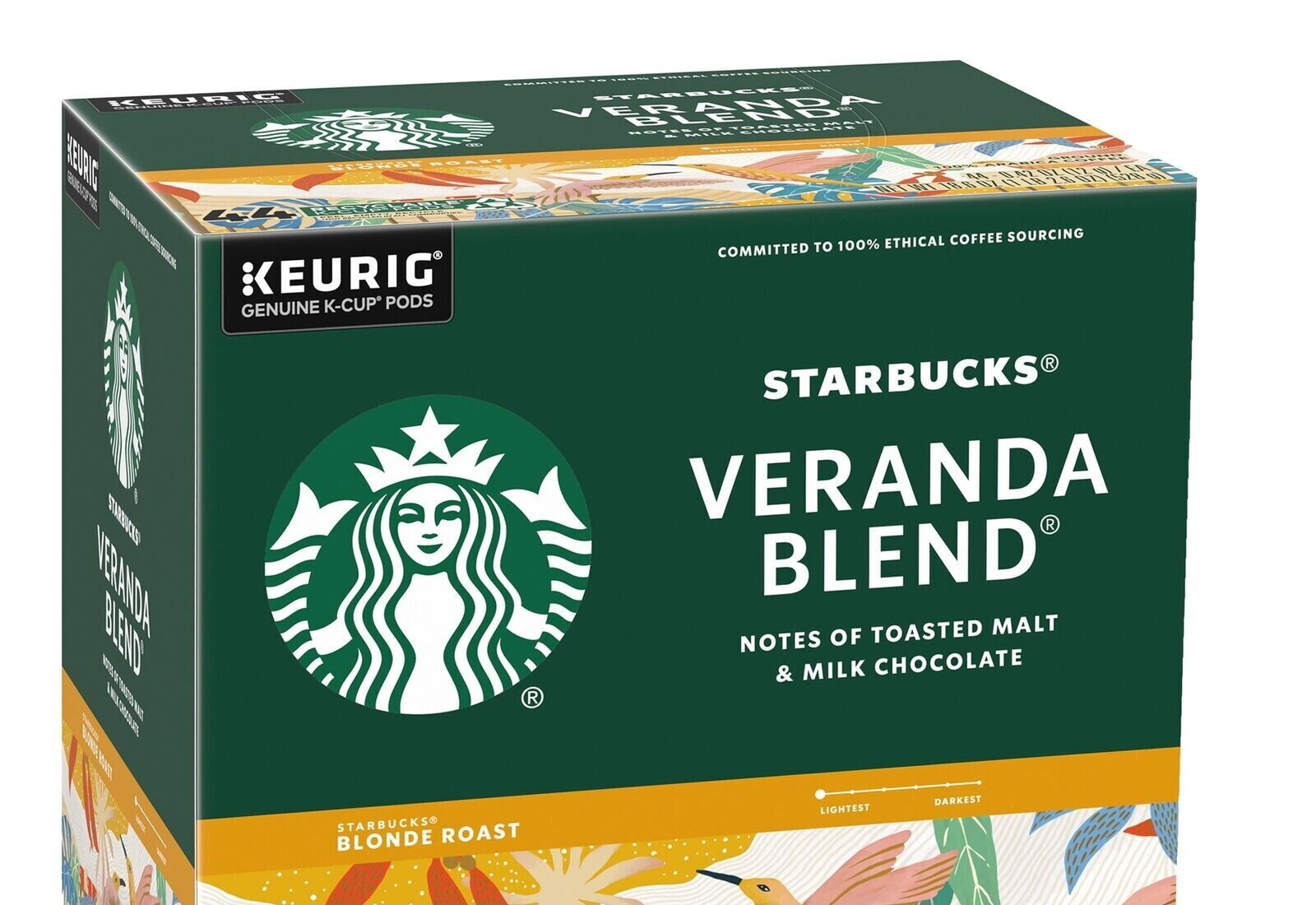Starbucks, Veranda Blend Blonde Roast KCup Coffee Pods (100 Count