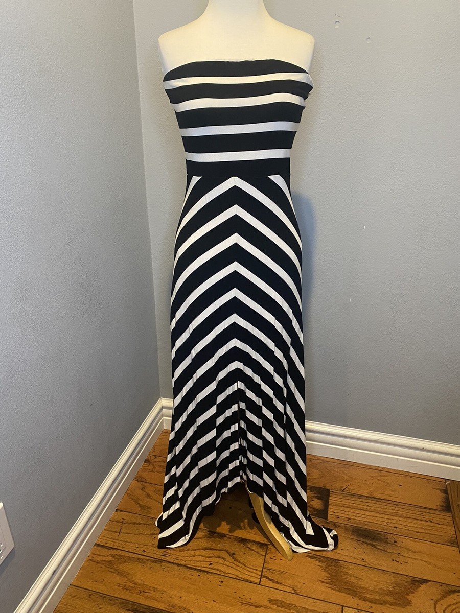 Black And White Cocktail Dress Black House White Market Strapless Black  White Long Maxi Dress Size