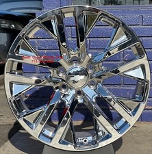 26 Inch Fr96 Chrome Wheels Tires Chevy Tahoe Silverado Gmc Yukon Sierra