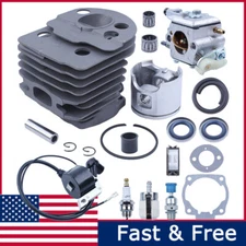 Cylinder Piston Kit w/ Intake for Husqvarna 50, 51, 55, 55 Rancher Nikasil 46mm