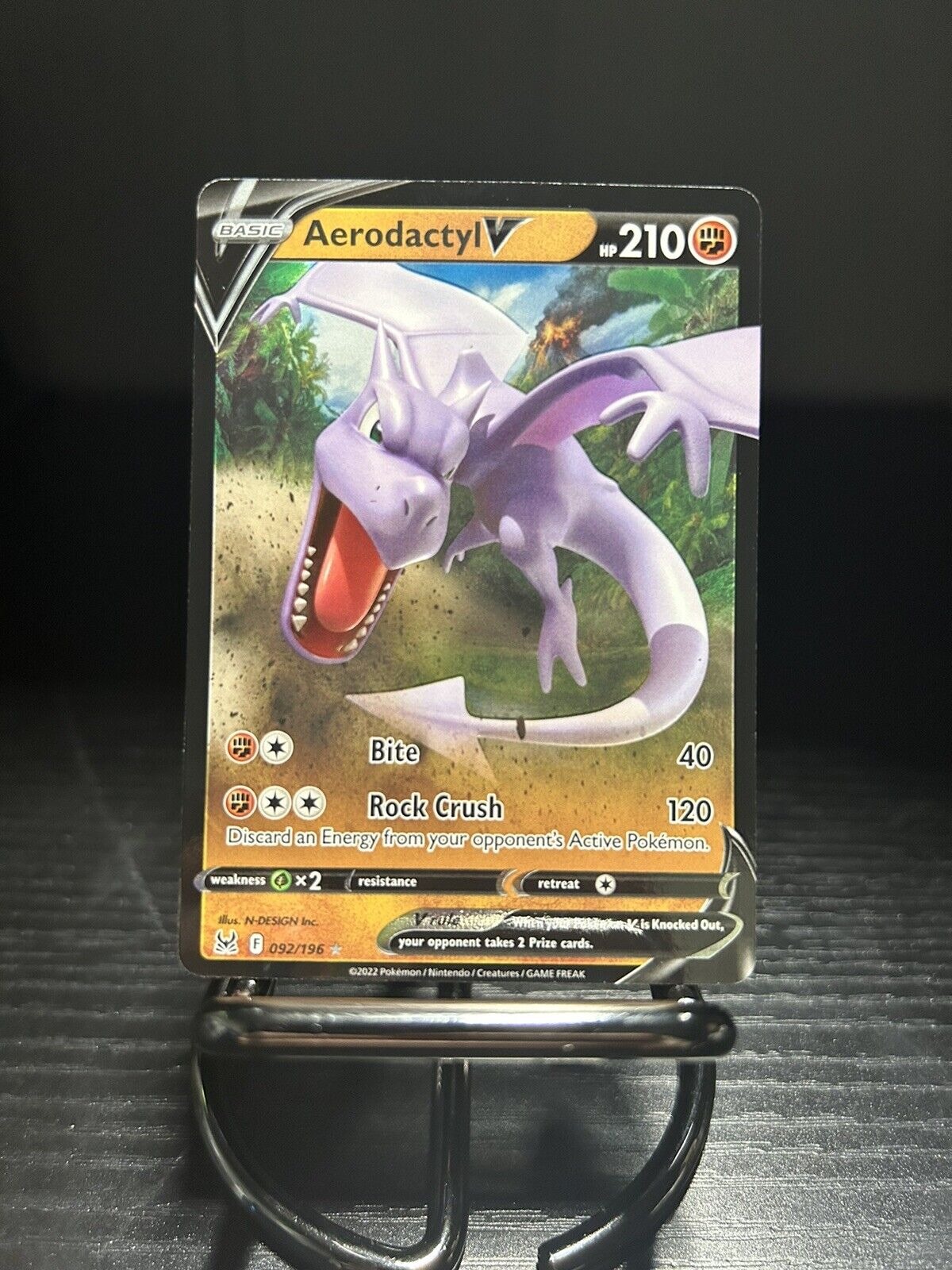 Mavin  Pokemon TCG Lost Origin Aerodactyl V Ultra Rare #092/196