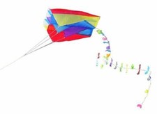 Colourful Parafoil Pocket Kite + Long Tail by i.LifeUK New