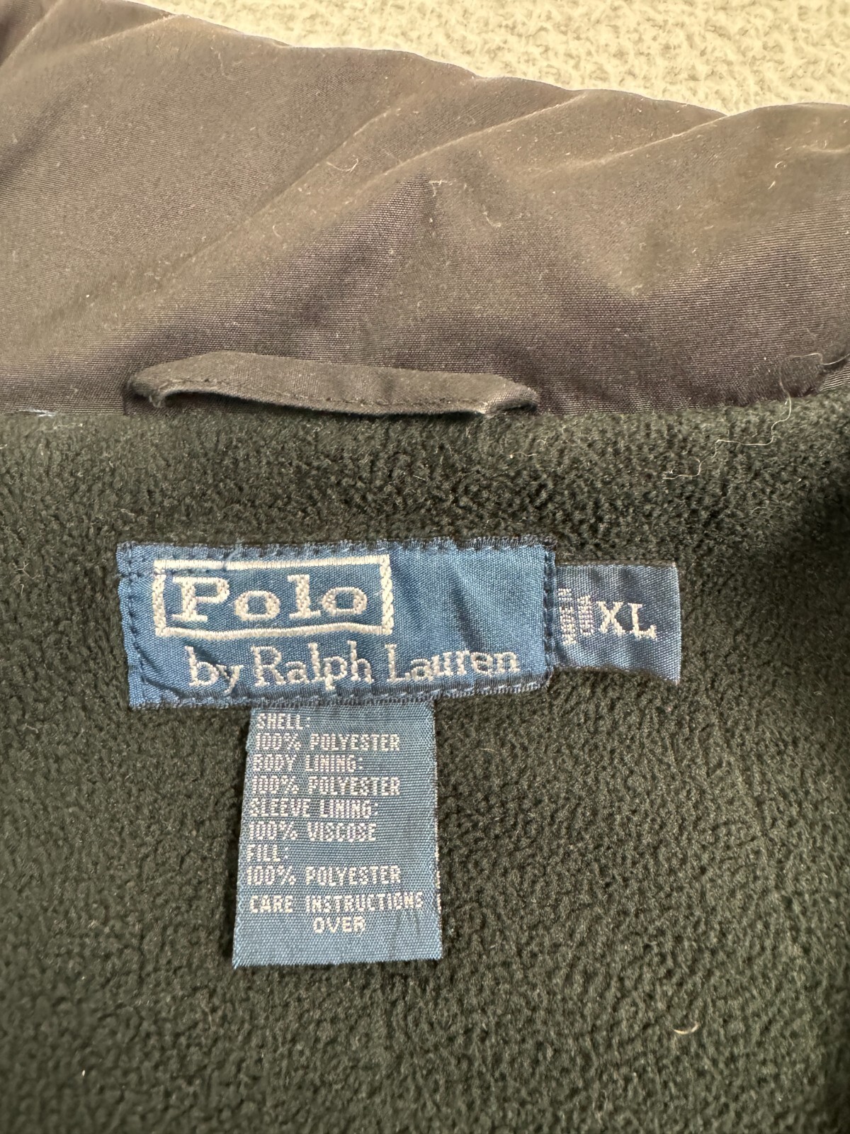 Polo Ralph Lauren giacca donna XL nera full zip pony