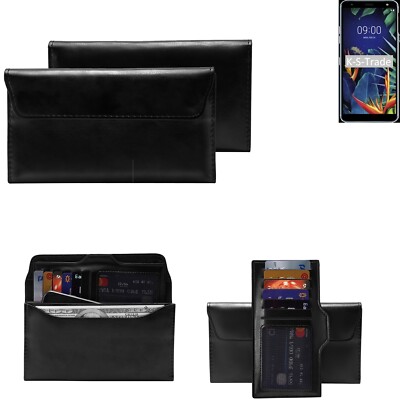 Handyhülle für LG Electronics K40 Schutz Hülle + Handy Tasche schwarz