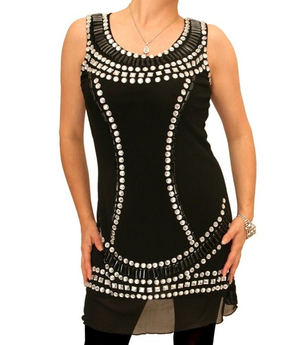Jupe Crayon BHS Taille 10 Rayure Noire - Neuve Avec étiquettes, Doublée, Coupe Ajustée Genoux