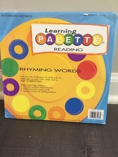 Learning Palette Reading Rhyming Words Homeschool School Room Wrap Ups 12 Cards