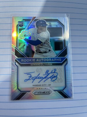 2021 Panini Prizm Edward Olivares Rookie AUTO #RA-EO MT+ Kansas City Royals