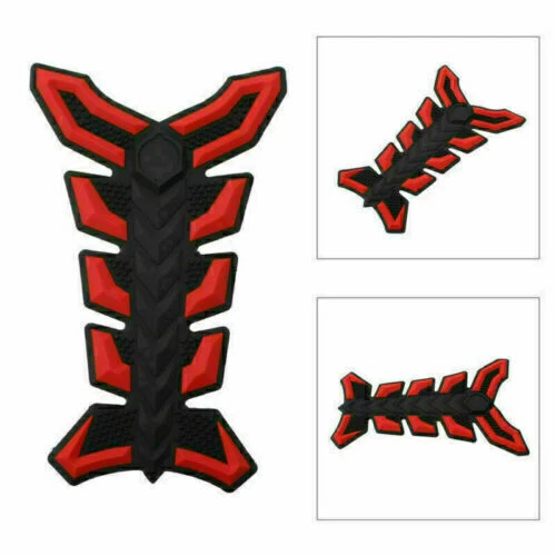 Universal Motorcycle Gas Fuel Oil Tank Pad Fish Bone 3D Decal Sticker Protector - Picture 27 of 32