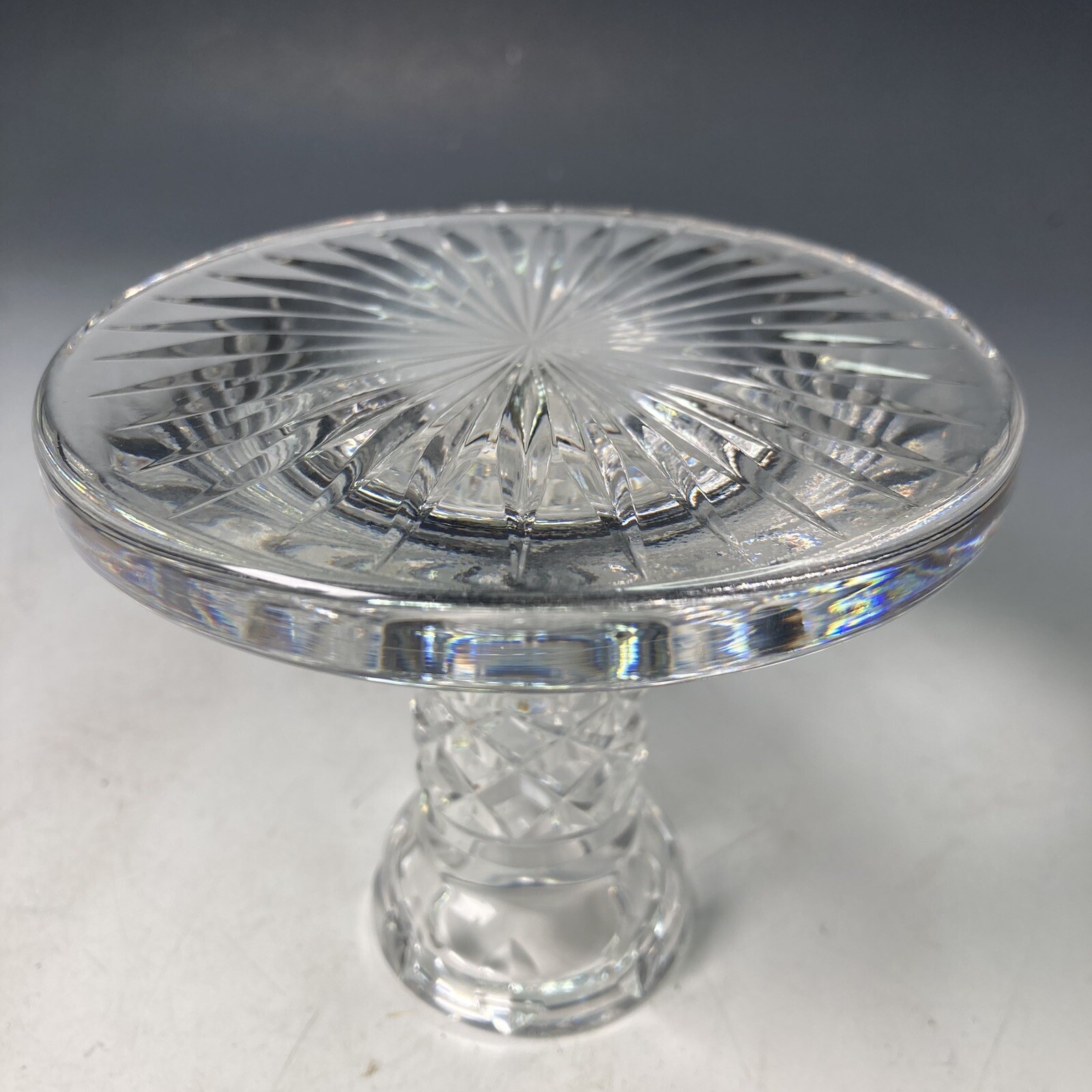 1 x Waterford Crystal + 1 x Villeroy & Boch glass candlestick candle