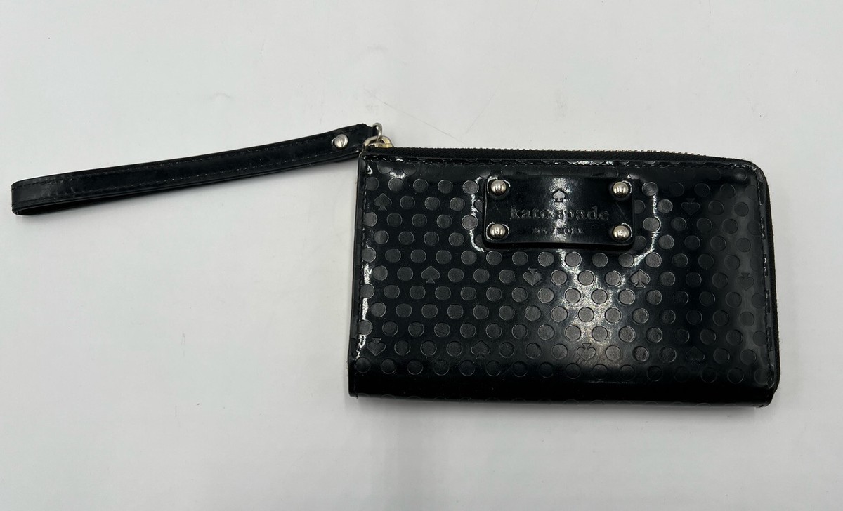 Kate Spade New York Black Handbag Clutch Wristlet with Wrist Strap