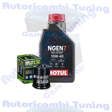 Kit Tagliando Olio Motul NGEN7 10W40 Filtro Per Piaggio 125 X7 X7 Evo�2008>2012