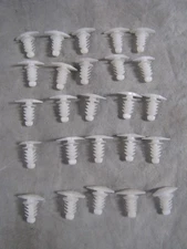 25pk Weatherstrip Weather Strip Retainer Clip 19678 B 5mm x 15mm Head 10mm L NEW