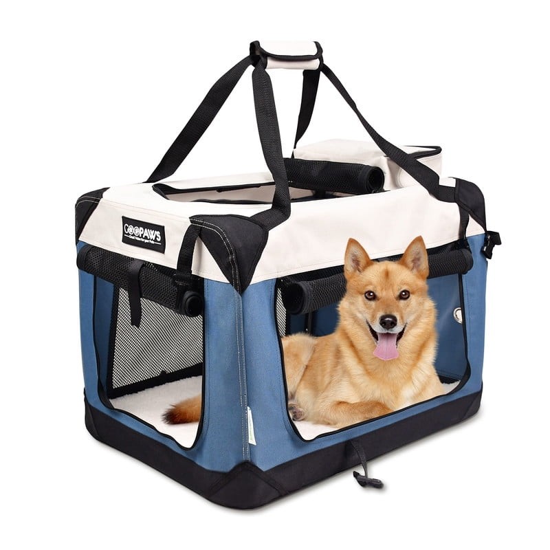 24'', 27", 30" & 36", 3 Door Soft Sided Folding Travel Pet Carrier