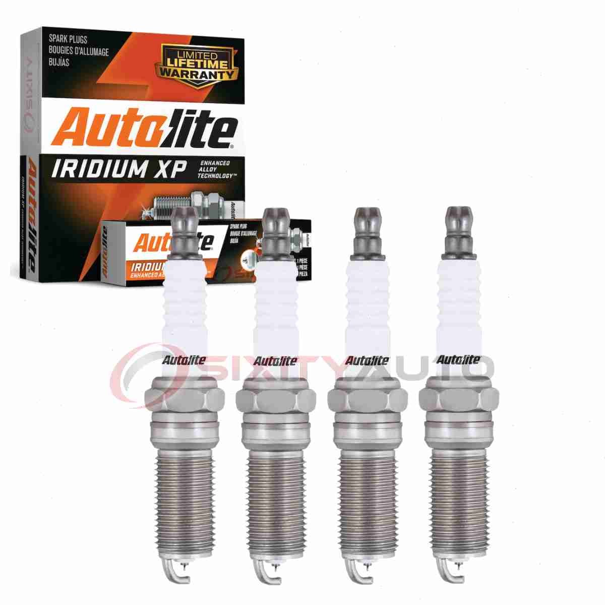 4 pc Autolite Iridium XP Spark Plugs for 2017 Jaguar XE 2.0L L4 Ignition bh