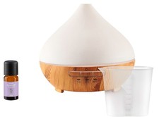 Produktbild - SILVERCREST® Ultraschall Aroma Diffuser Holz-Design mit weißem Deckel *B-Ware