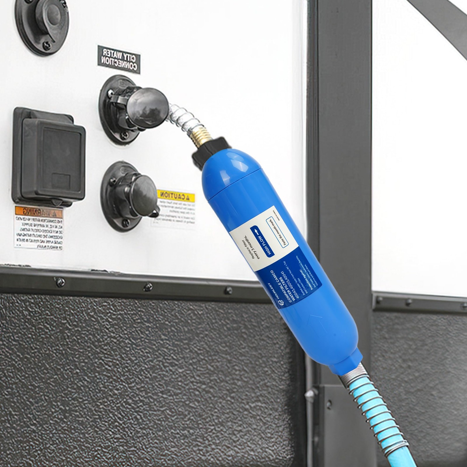 RV Inline Water Filter 2-Pack - Reduces Bad Taste Odors & Sediment