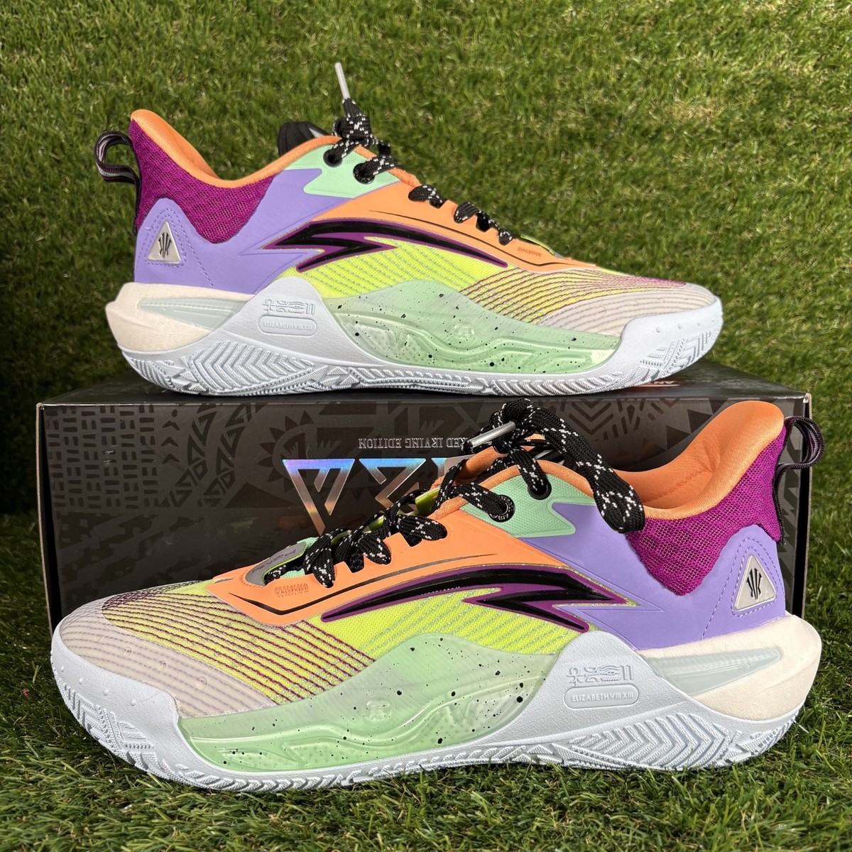 ANTA Men's Kai 1 Speed Size 11.5 Who Got Next Green Purple White