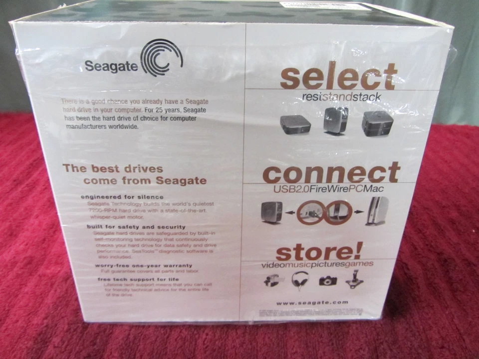 Seagate 160gb Push Button Ext. HD 9W2074-560 USB2 PC & Mac ST3160024A-RK - Image 3 of 4