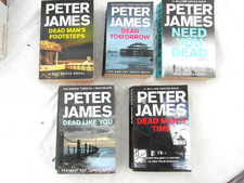 5x PETER JAMES bundle Need you dead tomorrow Like You Man's Time Footsteps