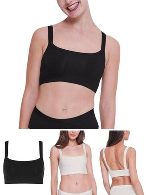 Sloggi Bralette Top GO Freizeit Softschalen BH ohne Bügel Bio Baumwolle Oberteil Dessous