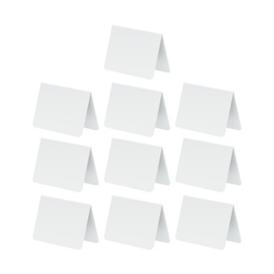 10Pcs Acrylic Mini Chalkboard Signs Small Chalkboard Table Tent Sign Blank V
