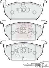 Brake Pads Set fits SEAT LEON 5F1, 5F8 1.6D Front 12 to 20 5Q0698151C 5Q0698151E