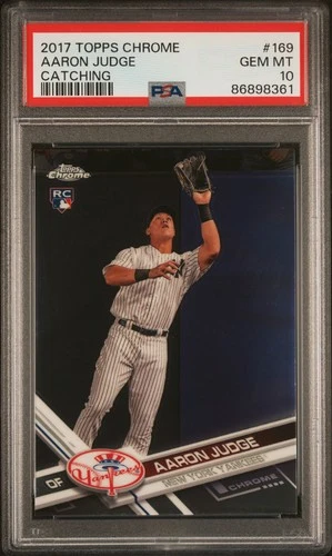 2017 TOPPS CHROME #169 AARON JUDGE ROOKIE RC PSA 10