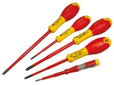 STANLEY® Hand Tools FatMax® VDE Insulated Screwdriver Set, 5 Piece Plusminus