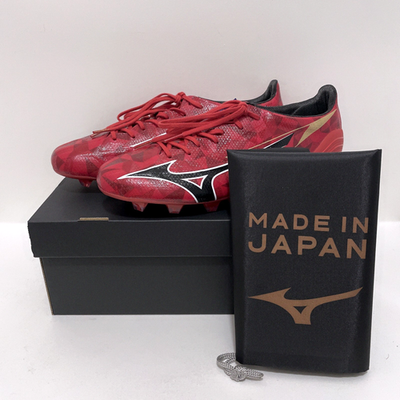 Mizuno Alpha II JAPAN P1GA256060 Ruby Red x Black Soccer Footbal