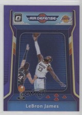 2020-21 Panini Donruss Optic Air Defense Purple Prizm LeBron James #3 0b02
