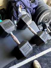 Pair of 30kg hex dumbells (60kg total) BODYBUILDING CROSSFIT