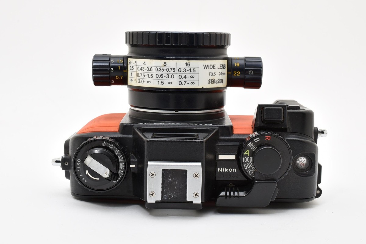 Near MINT] Nikon NIKONOS V Orange Underwater Camera 20mm F/3.5