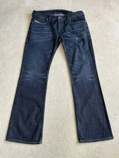 Diesel Zatiny 0806W Bootcut Men’s Jeans W34 L32 (D5125) Fray At Hems